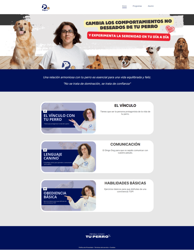 Cursos educación canina Valladolid